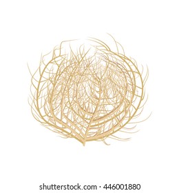 Tumbleweed Illustration Isolated On A White Background