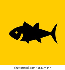 Tuna Icon. Isolated Sign Symbol