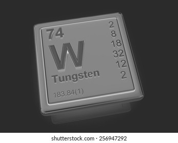 Tungsten. Chemical Element. 3d