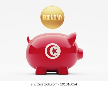 Tunisia High Resolution Economy Concept