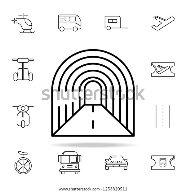 tunnel icon. transportation icons universal set\
for web and\
mobile