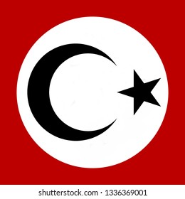 Turkish Flag In Alternate Universe Of Post Ww2.