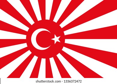 Turkish Navy Flag In Alternate Universe Of Post Ww2.