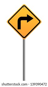 Turn Right  Sign Symbol