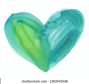 1,654 Watercolour green heart Images, Stock Photos & Vectors | Shutterstock