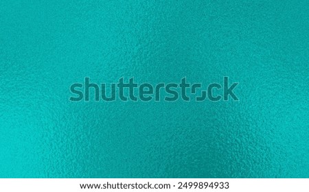 Turquoise foil texture background. Background texture of shiny turquoise foil. 