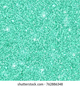 Turquoise Glitter Seamless Pattern. 