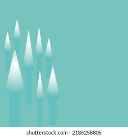 Turquoise Luminous Up Arrows Isolated On A Dark Background. The Symbol Of Upward Movement. An Indicator Of Business And Economic Development. Symbol For Web Design, Website, Application,user Interface