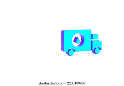 Turquoise Plumber service car icon isolated on white background. Minimalism concept. 3d illustration 3D render. - Powered by Shutterstock