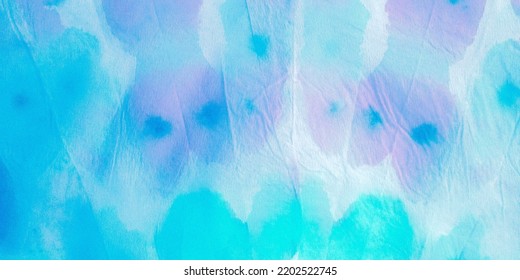 Turquoise Tie Dye Shirt. Modern Color Ink Stains. Pink Watercolour Nature. Multi Brushed Concrete Texture. Bleach Dye Effect. Japanese Shibori.