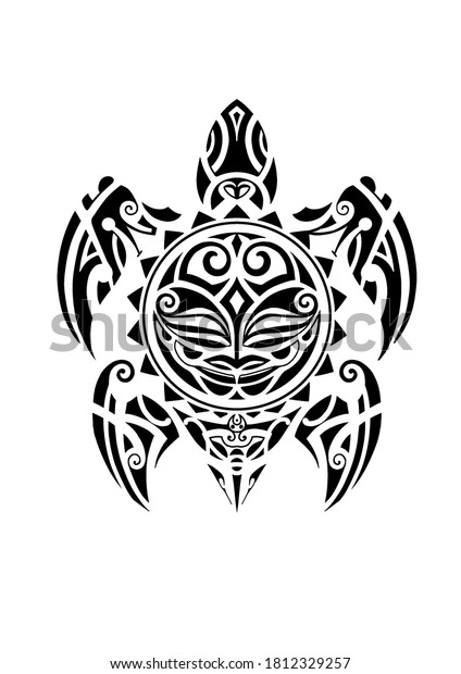 Turtle Polynesian Polynesian Illustration Ready Print Stock ...