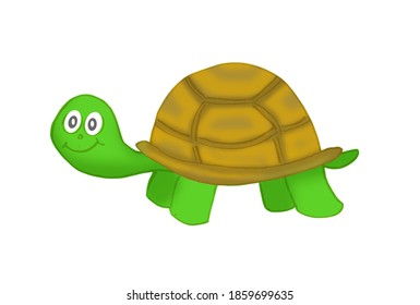turtle tortoise snapper animal illustration cartoon drawing children kids