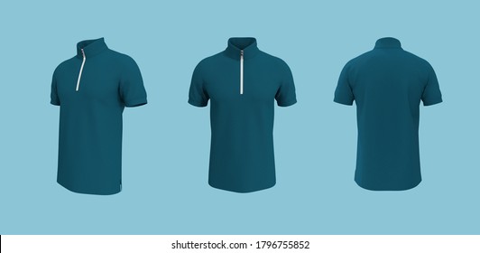 Download Turquoise Polo Shirt Template High Res Stock Images Shutterstock