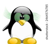 Tux Nerd Programmer Linux Penguin