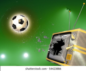 Tv Broken By Soccer Ball