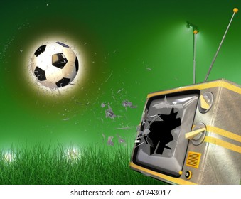 Tv Broken By Soccer Ball