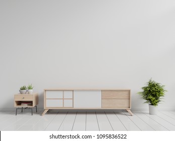 Tv Cabinet Modern Empty Room On Stock Illustration 1095836522 ...