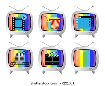 TV Icon Set