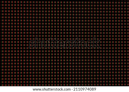 tv panel macro - FullHD oled technology red white blue pixel - orange screen close-up
