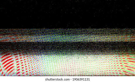 TV Static Noise Glitch Effect – Original Photo From A Vintage Television