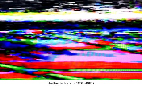 Tv Static Noise Glitch Effect Original Stock Illustration 1906549849 ...
