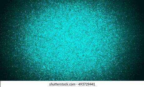 twinkling turquoise glitter lit