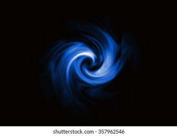 twirl motion of bright explosion flash on black background. Motion blur effect
