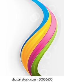 Twisting Multicolored Background