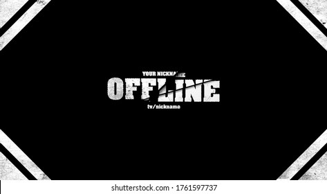 Twitch Offline Hud Screen Banner 169 Stock Illustration 1761597737 ...