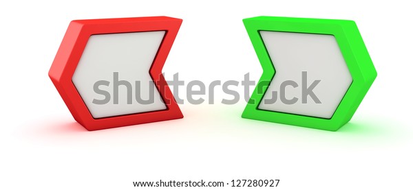Two Arrows Pointing Opposite Directions Stock Illustration 127280927 ...
