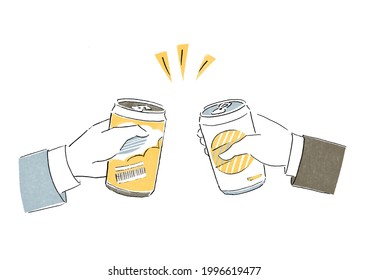 缶ビール 乾杯 のイラスト素材 画像 ベクター画像 Shutterstock