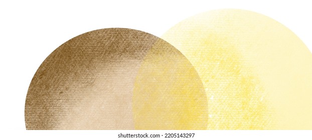 Two Circles Abstract Background With Shade