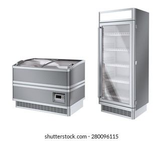 Two Commercial Refrigerator