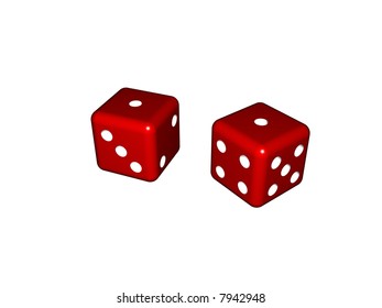 Bouncing Dice Stock Illustration 44989501