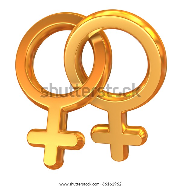 Two Female Symbols Crossed Representing Gay Stock Illustration 66161962