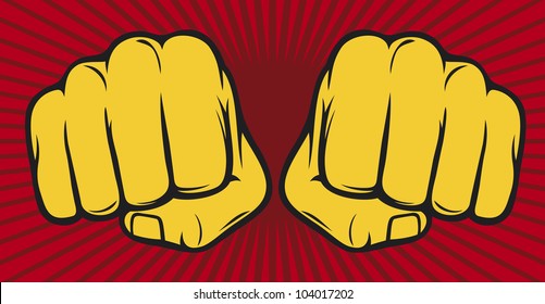 Two Fists Punching