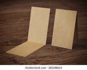 Two Folded Business Cards