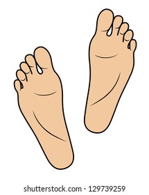 Similar Images, Stock Photos & Vectors of Foot vector in side view and ...