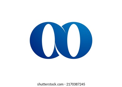 Two Linked Letter O Logo Design Template For Your Brand Identity