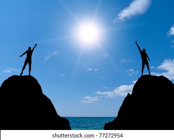 Two men on top