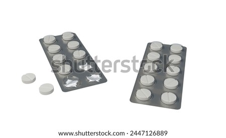 two pills in a plastic container and one with a pill cap
