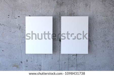Two posters simple Mockup 