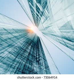 Two skyscrapers