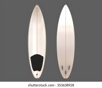 Two surfboards front and buttom view - Powered by Shutterstock