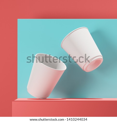 Similar – Image, Stock Photo Two espresso cups under a portafilter of an espresso machine