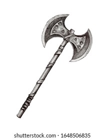 Two Sided Axe Images Stock Photos Vectors Shutterstock