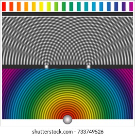 Two-slit Diffraction Pattern By A Plane Wave