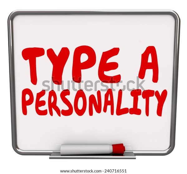 Type Personality Words On Dry Erase Stock Illustration 240716551