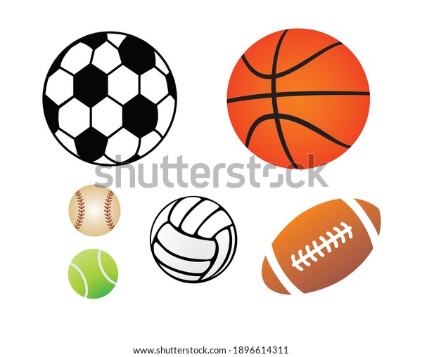 Types Balls World Sports Stock Illustration Types Balls World Sports Stock Illustration