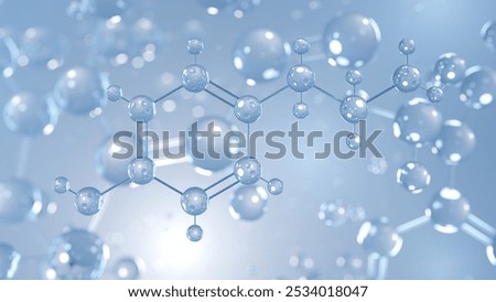tyramine molecular structure 3d, trace amine, structural chemical formula view from a microscope